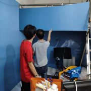 广州喷绘公司做KT板直播间装饰布置